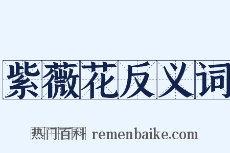 紫薇花反义词是什么意思的图片